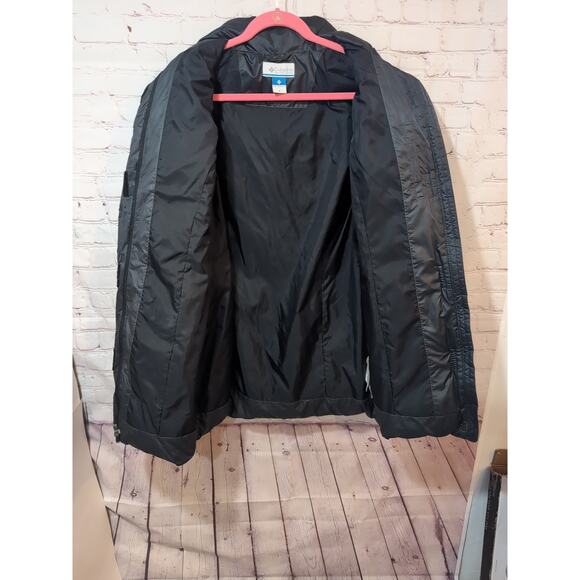 Columbia Omni-Shield Women's M Duck Down Puffer Coat Jacket Black Long - Picture 12 of 13